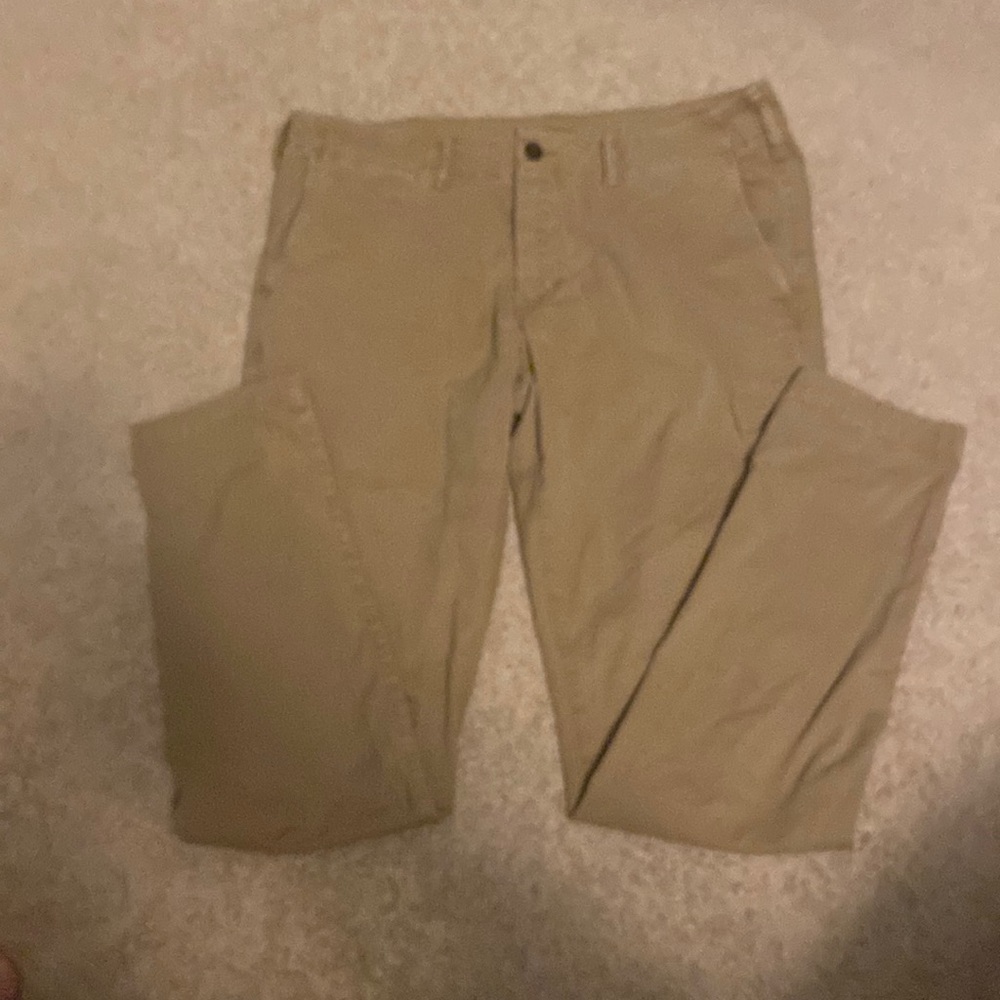 Athletic Skinny American Eagle Khaki Chinos 34 x 34